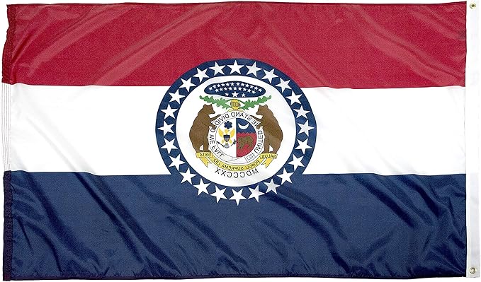 FlagSource Missouri Nylon State Flag, Made in the USA, 5x8'
