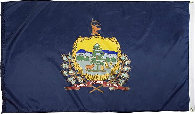 FlagSource Vermont Nylon State Flag, Made in the USA, 3x5'