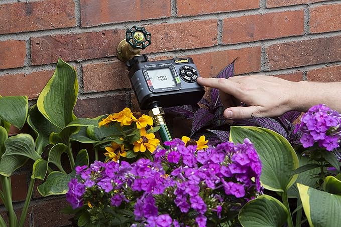 Melnor 65099-AMZ HydroLogic 1-Zone Digital Water Timer with Moisture Sensor Amazon Bundle, Timer & Moisture Set