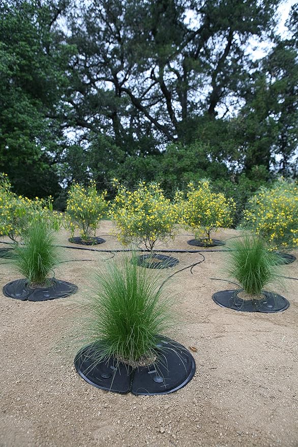 Raindrip RW16RE RootWise 360° Precision Plant Watering Pad for Plant & Tree Irrigation, 16 in. Watering Mat with Built-in Drip Tubing & Emitters,Watering Ring Connects to Drip Irrigation Systems,Black