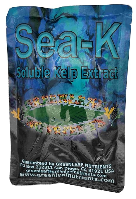 Organic Sea-K for Plants Seaweed and Kelp Fertilizer Supplement Concentrated Extract Powder Nutrient