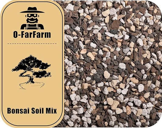 Bonsai Soil Mix Ready to Use 4 Quart, Fast Draining All Purpose Potting Soil for Bonsai Tree, Ideal for Root Development, Made from Akadama, Lava Rock, Pumice and Pine Barks