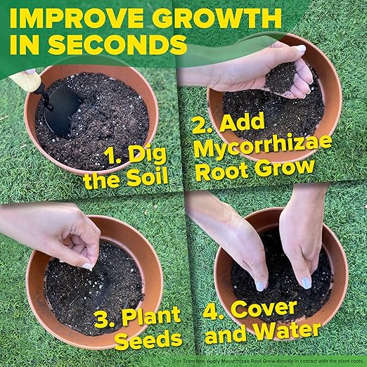 Mycorrhizal Fungi Root Grow All Natural Mycorrhizae for Plants Myco Ultra Soil Real Growers Plant Success Root Enhancer for Plants Microbes for Soil Mycorrhizal Inoculant Root Powder for Plants Soil