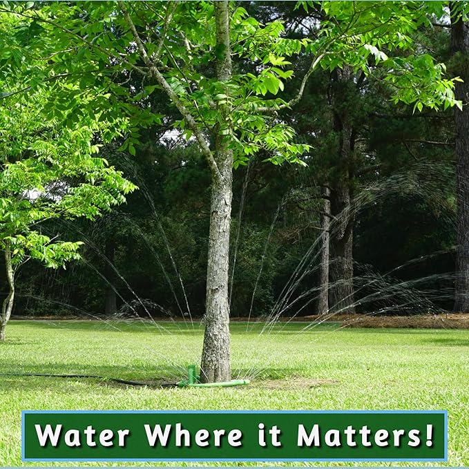 Tree Sprinkler with 360° Outward Direction | Water Sprinkler for Trees That Reaches The Nutrition Zone for Tree Root Watering (7")
