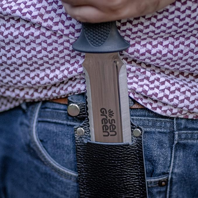 Hori Digging Knife - 7.5 Inches, with Leather Sheath