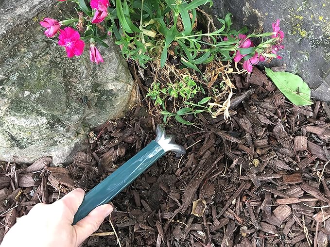 Tierra Garden Trake, Trowel and Rake Garden Hand Tool Combo, Lightweight & Durable Garden Tool with Comfortable Grip for Planting & Cultivating