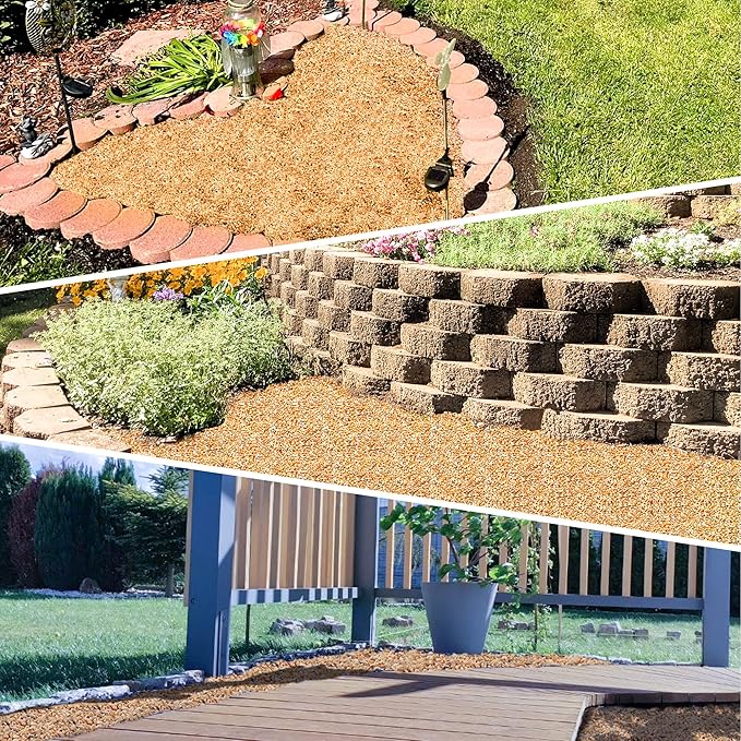 45LB Aquarium Gravel Mix Rocks for Succulent,Cactus Bonsai DIY, Gravel for Terrarium, Fairy Gardening, Top Dressing （6mm-8mm）