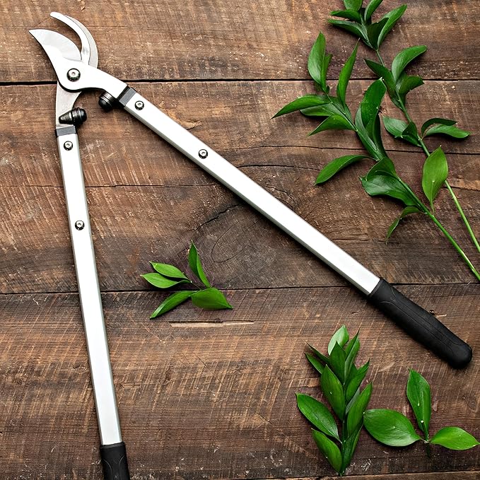 Kings County Tools Heavy Duty Multi-Purpose Branch and Tree Lopper | Sharp & Thick Drop Forged Steel Blades | Won't Flex When Cutting Wood | 28.25" Long with 22" Aluminum Handle