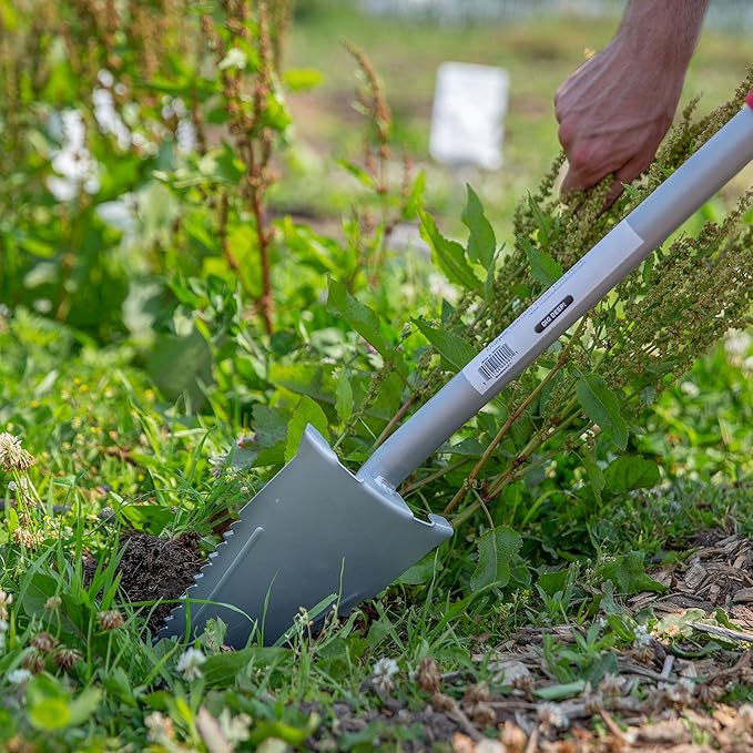 ROOT ASSASSIN 32" Mini Garden Shovel/Saw - The Original & Best Award Winning Combo Gardening Spade Tool, Yard, Root, Stump, Tree Removal, Landscaping, Trimming Specialized Digging (32" Shovel/Saw)