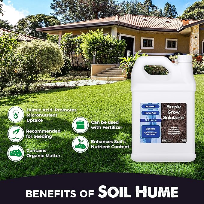 Simple Lawn Solutions - Ryan Knorr - Gallon Bundle- Lawn Essentials Bundle Box - 3 x 1 Gallon Set - Lawn Food 16-4-8 Fertilizer, Lawn Energizer Booster, Soil Hume- Seaweed, Humic Acid (Gallon Bundle)