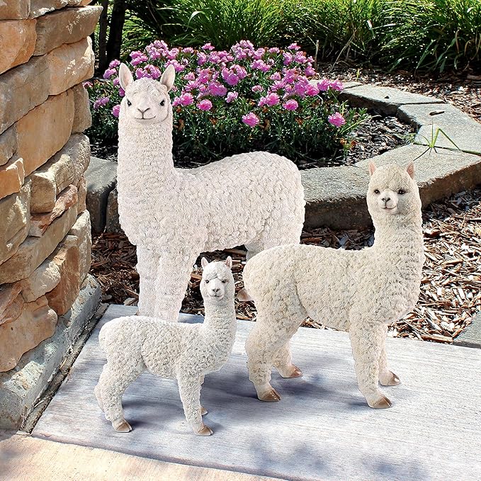 Design Toscano The Alpacalypse of Alpaca Garden Statues: Baby