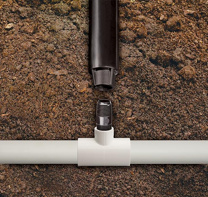 Rain Bird RISER2 PVC Spray Head Riser, 1/2" Male Pipe Thread x 1/2" Male Pipe Thread, 2" Length