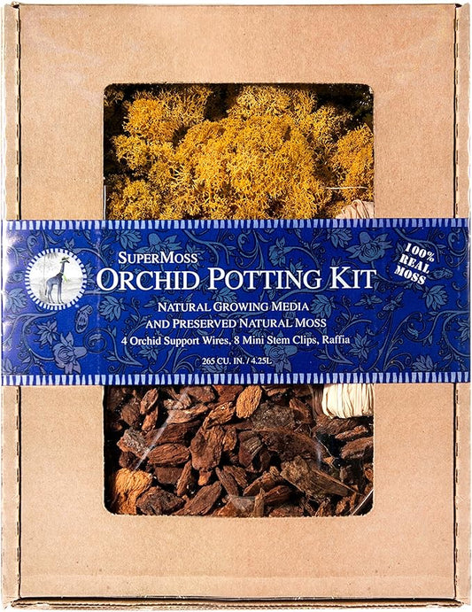 SuperMoss (90508) Orchid Potting Kit, Reindeer Moss Mango, 200 cu. in.
