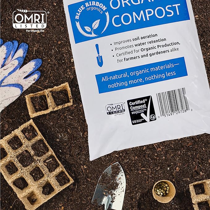 OMRI Certified Organic Compost Size: 3.0 Gallons, 12-15 Pound Bag