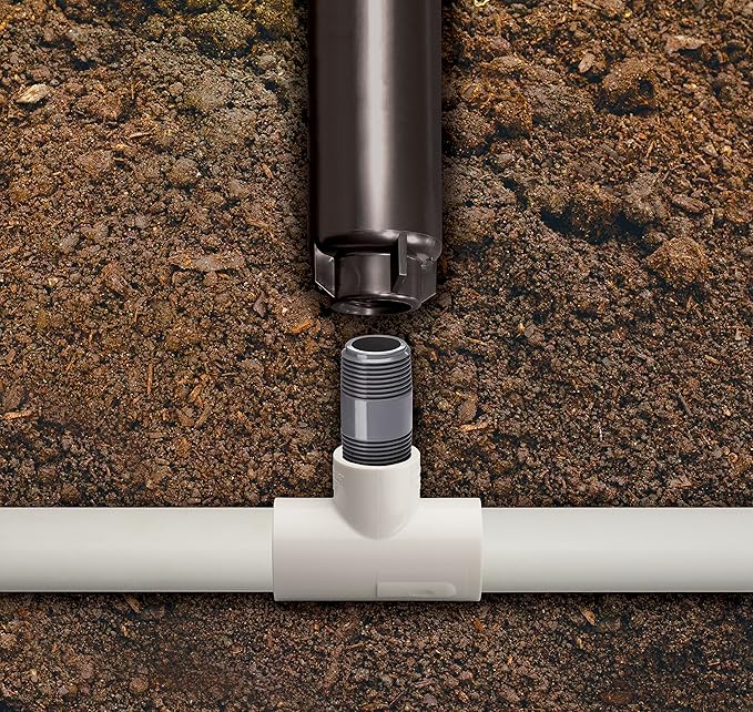 Rain Bird RISER2_075 PVC Spray Head Riser, 3/4" Male Pipe Thread x 3/4" Male Pipe Thread, 2" Length