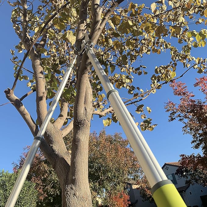 Ratcheting Extendable Bypass Lopper for Gardening - Heavy Duty Ratchet Lopper 39½" Extendable Long Handle – Chops Through 1-3/4” thick Branches – Ideal for All Gardening Enthusiasts - L8230