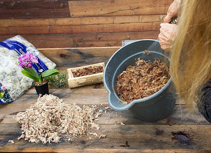 SuperMoss Orchid Sphagnum Moss and Tenax Hardware Net
