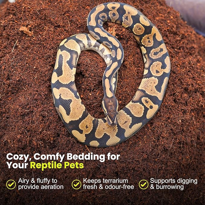 Gro-Med Coco Coir Brick 2s Pack – 1.4 lb Each,Expands to 20 Quarts, Enriched with NPK, Organic Potting Soil Mix for Plants, Seed Starting,Herbs,Flowers and Ideal Reptile Bedding for Snakes & Terrarium