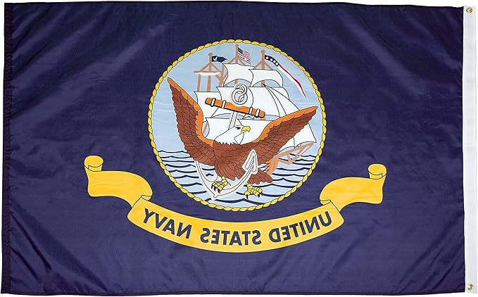 FlagSource U.S. Navy Nylon Military Flag, Made in The USA, 4x6'