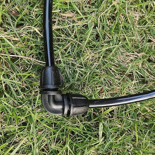1/4" Drip Irrigation Fittings, Lock Barbed Drip Elbow Connectors for 1/4 Inch Drip Irrigation Tubing -Pack of 30