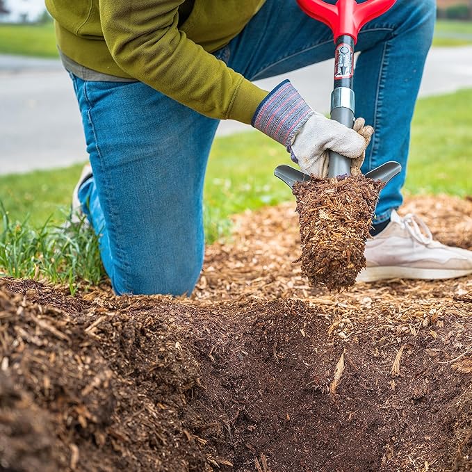 Radius Garden 22411 Root Slayer Mini-Digger Shovel, Red