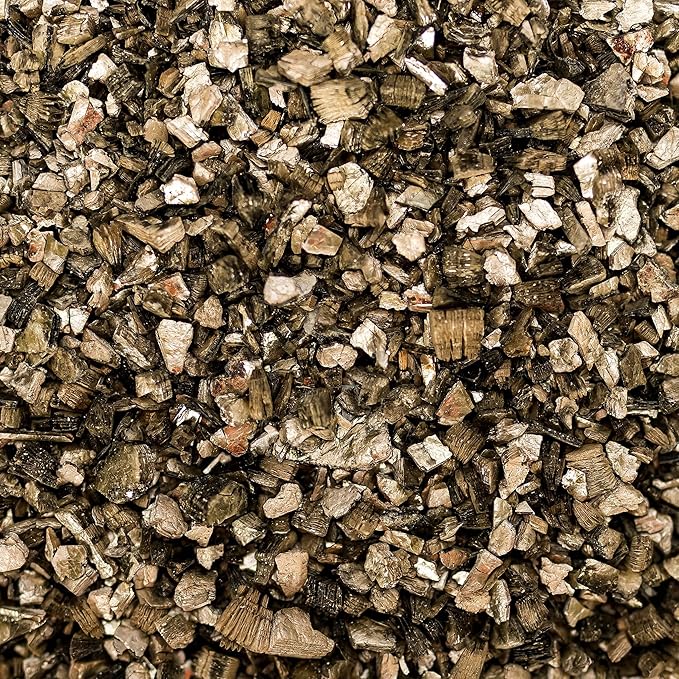 Horticultural Organic Vermiculite - Medium Grade - Natural Soil Additive for Potted Plants - Orchids - Hydroponics - Terrariums (5 Quart)