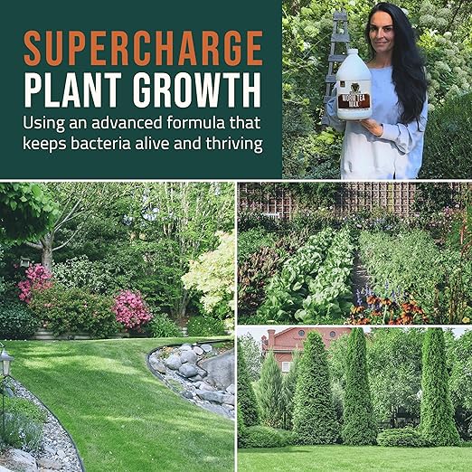 Worm Tea for Gardening Soil, Worm Tea Fertilizer Liquid - Worm Castings, Earthworm Casting Manure Fertilizer - Earthworm Tea Worm Castings - PetraTools Worm Casting Concentrate (1 Gal)